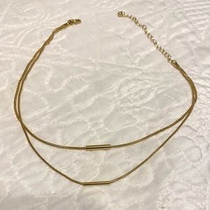 Uncommon James Gold Layered Necklace- adjustable
